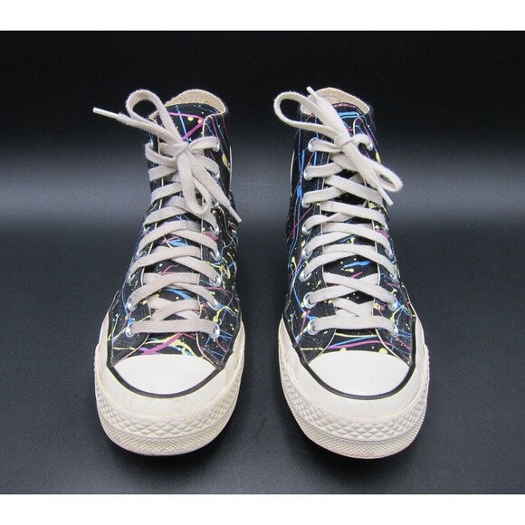 Converse High Top Mens 7 Paint Splatter Classic Chuck Shoes Sneakers Archive - Picture 2 of 8